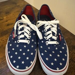 Ladies Vans Blue and White Star